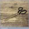 Vintage A Wright & Sons 9” Dressmakers / Leatherworking Scissors Or Shears