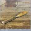 Large vintage 1 1/8” wide carpenters internally ground gouge chisel by Toga