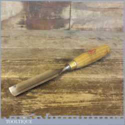 Large vintage 1 1/8” wide carpenters internally ground gouge chisel by Toga