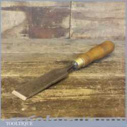 Large vintage 1 ½” wide carpenters firmer chisel by William Marples & Sons, Hibernia Works
