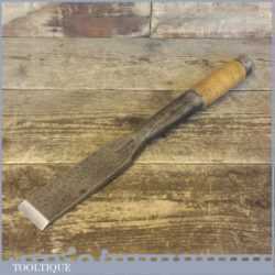Vintage 1 ¾” heavy duty framing or greenwood firmer chisel by Isaac Greaves