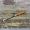 Vintage Marples & Sons 1/2” Wide Wood Carving Gouge Chisel - Good Condition