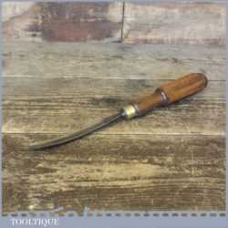Vintage C Hill 1/2” Wide Curved Wood Carving Gouge Chisel - Sharpened and Honed