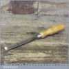 Vintage A Hildick 3/4” Wide Square Woodcarving Gouge Chisel - Sharpened