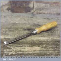 Vintage A Hildick 3/4” Wide Square Woodcarving Gouge Chisel - Sharpened