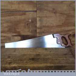 Vintage 22” Long E C Atkins Cross Cut Hand Saw 10 TPI - Sharpened Ready To Use