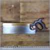 Vintage Superior Warranted 12” Brass Back Saw With 12 TPI - Sharpened Ready To Use
