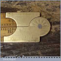 Vintage John Rabone No: 1179 Brass & Boxwood 2ft Folding Ruler