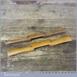 2 No: Good Beech Wood Spokeshave Tools - Good Condition