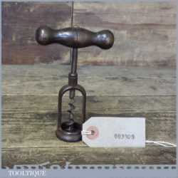 Antique Old Corkscrew With Nice Shaped Handle - No Reserve
