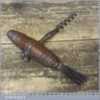 Antique Old Corkscrew With Nice handle And Horse Hair Brush - No Reserve