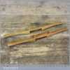 2 No: Vintage Boxwood Spokeshave Tools One By Mathieson - Good Condition