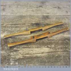 2 No: Vintage Boxwood Spokeshave Tools One By Mathieson - Good Condition