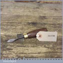 Unusual Vintage Leatherworking Teardrop Shaped Cutter Tool