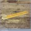 Scarce John Rabone Boxwood & Brass 24” Single Fold Folding Ruler