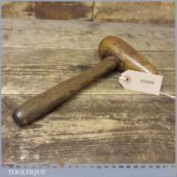 Vintage Old Bossing Mallet Possibly Lignum Vitae