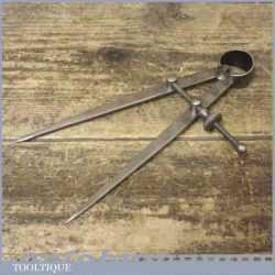 Vintage 7” Pair Moore & Wright Engineering Sprung Steel Dividers - Good Condition