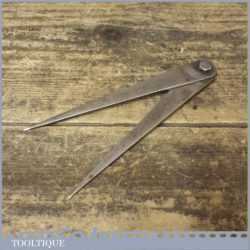 Vintage 5 ¼” Pair Of Steel Dividers In Good Condition