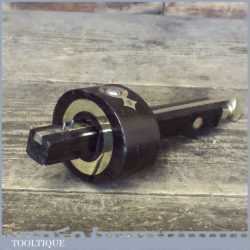 Vintage Rosewood And Brass Mortice Gauge - Good Condition