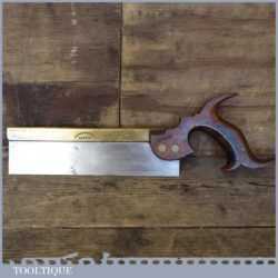 Antique Drabble & Sanderson Of London 9” Dovetail Saw - Good Original Condition