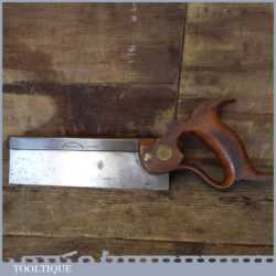 Super Little Henry Disston 8” Long Philadelphia Dovetail Saw - Sharp And Straight