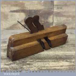 Scarce Mid 19th Century Double Iron Ovolo Moulding Plane By Wallace