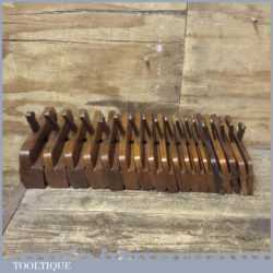 Antique Half Set Even Number Hollow And Round Moulding Planes - Sizes 2,4,6,8,10,12,14,16,18