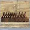 Antique John Moseley C 1862-94 Half Set Of Bead Moulding Planes + 3 Extra Sizes
