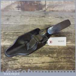 Scarce Antique Cast Iron Lancashire Pattern Plane With Brass Lever Cap