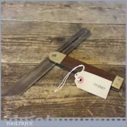 Vintage Rosewood Brass Bevel With 10” Steel Blade By Marples & Sons