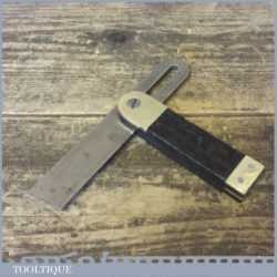 Fine Vintage Ebony Brass Bevel With 6” Blade By Marples & Sons