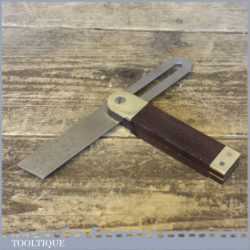 Vintage Rosewood Brass Bevel With 7” Steel Blade Probably Marples & Sons