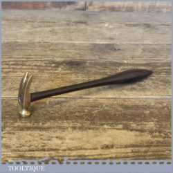 Rare Vintage Miniature Jewellers Brass Claw Hammer With Ebony Handle