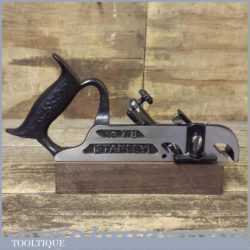 Antique Stanley USA No: 78 Duplex Rabbet Plane PAT Dated - Good Condition