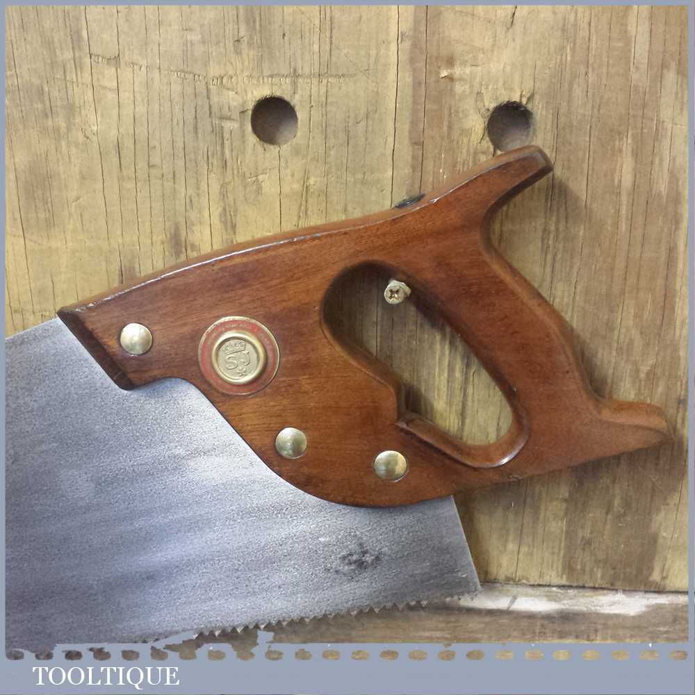 Vintage Spear and Jackson Special 25” Cross Cut Hand Saw With Mahogany