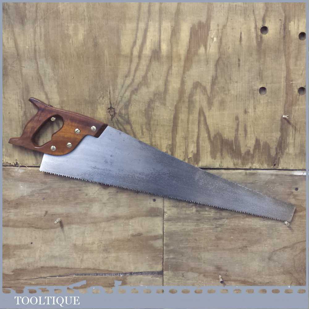 Vintage Spear and Jackson Special 25” Cross Cut Hand Saw With Mahogany