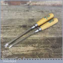 Vintage Pair Robert Sorby (Kangaroo Brand) 1/4” & 3/8” Mortice Chisels - Sharpened