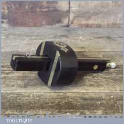 Vintage Ebony & Brass Mortice Gauge With Good Pins - Refurbished