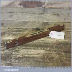 Vintage 12” Edward Preston Rosewood Brass Boat Level - Good Condition
