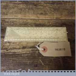 Vintage Aston & Mander London Rectangular Protractor - For Architect’s Drawing Set