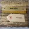 Vintage 4” Boxwood And Brass Long Ruler Level - Good Condition