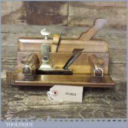 Vintage Griffiths Of Norwich Sash Fillister Made In Beech With Boxwood Wedges