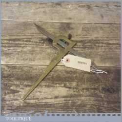Very Rare Antique Mills Bros, Wandsworth Rd, Stone Masons Brass Steel Adjustable Square