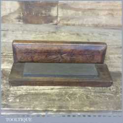 Vintage Boxed 8” x 2” looks Like Natural Welsh Slate Sharpening Oil Stone - Good Condition