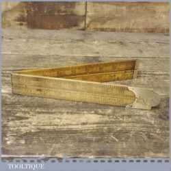 Vintage 3ft Rabone No: 1380 Boxwood Folding Ruler - Good Condition