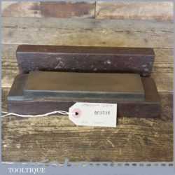 Vintage 7 x 2” Medium Grit Oil Stone In Old Box - Good Condition