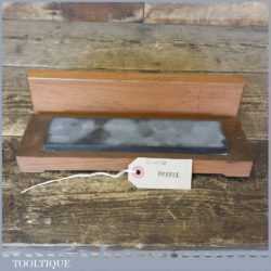 8” x 2” Welsh Slate Honing Sharpening Whetstone In Beech Box - Lapped Flat