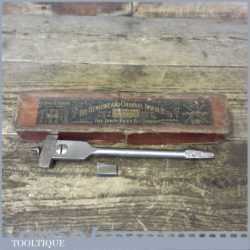 Vintage Irwin USA Adjustable Expanding Auger Bit Two Sized Cutters - Original Box
