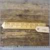 Vintage 3ft Rabone Boxwood And Brass No: 1167 Folding Rule - Good Condition