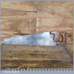 Antique Wingfield RowBotham & Co Of Sheffield 22” Crosscut Hand Saw 3 1/2 TPI - Sharpened